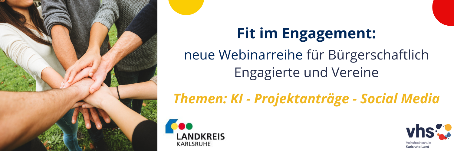 Logo der Webinarreihe Fit im Engagement